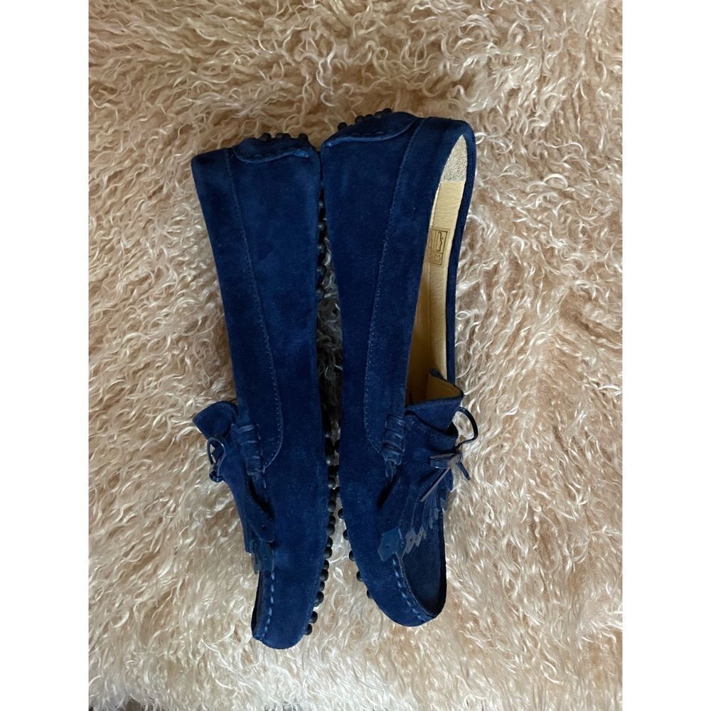 M. Gemi Fringe Driver Loafers in Navy Size 38/8 NWOB - Picture 4 of 6